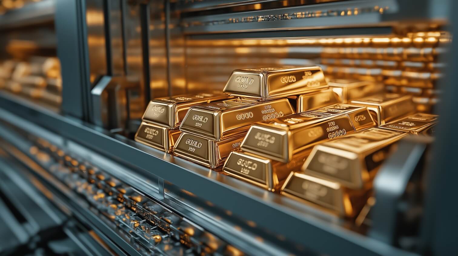 Gold bullion at Judith Capital Gold bullion bars, symbolizing Judith Capital's offerings in precious metals.